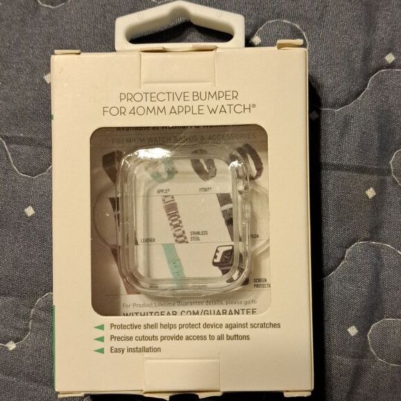 Protective Bumper clear Cover for 40 MM Apple Watch - Picture 2 of 2